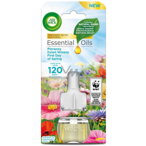 Air Wick Essential Oils First Day of Spring - První jarní den elektrický osvěžovač vzduchu náhradní náplň 19 ml