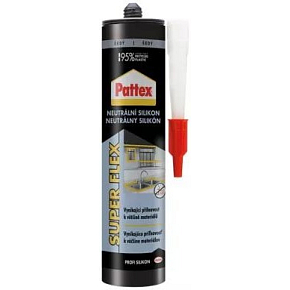 PATTEX Neutrální silikon, šedý, 280 ml PATTEX Neutrální silikon, šedý, 280 ml