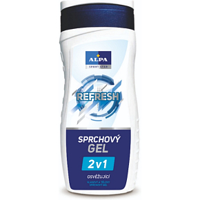 Alpa Sport Star Refresh 2v1 osvěžující sprchový a vlasový gel s vůní mentholu 300 ml Alpa Sport Star Refresh 2v1 osvěžující sprchový a vlasový gel s vůní mentholu 300 ml