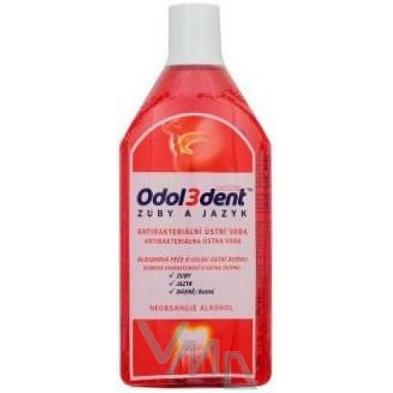Odol3dent Zuby + Jazyk ústní voda 500 ml