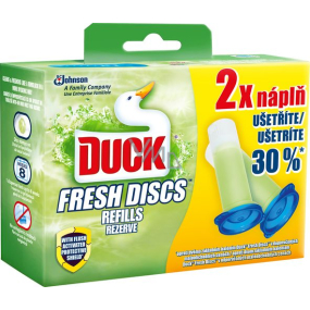 Duck Fresh Discs Limetka WC gel pro hygienickou čistotu a svěžest Vaší toalety náhradní náplň 2x36 ml