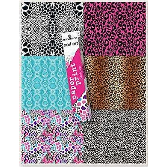 Essence Nail Art Paper Print papírový potisk na nehty 02 My Wild Side 1 kus