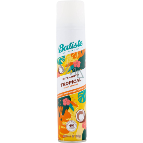 Batiste Tropical suchý šampon na vlasy pro objem a lesk 200 ml