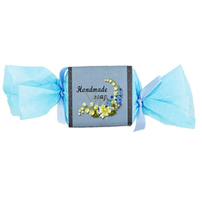 Bohemia Gifts Blue Flower s glycerinem ručně vyráběné toaletní mýdlo bonbon 30 g