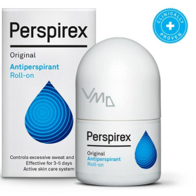 Perspirex Original kuličkový antiperspirant bez vůně roll-on unisex 3-5 dní účinek 20 ml