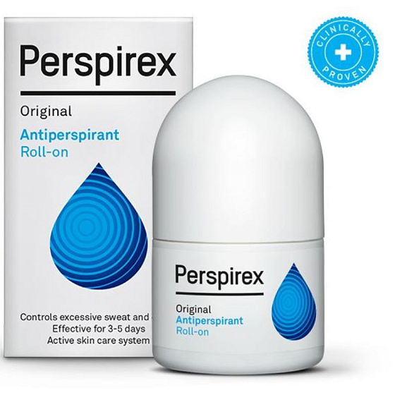 Perspirex Original kuličkový antiperspirant bez vůně roll-on unisex 3-5 dní účinek 20 ml