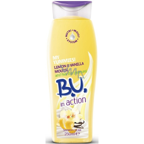 B.U. In Action Lemon & Vanilla Mousse sprchový gel pro ženy 250 ml