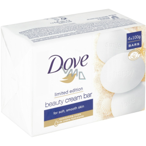 Dove Beauty Cream Bar krémové toaletní mýdlo 4 x 100 g