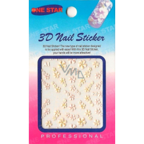 Nail Stickers 3D nálepky na nehty 1 aršík 10100 A1