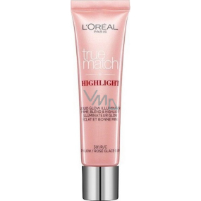 Loreal Paris True Match Hightlight tekutý rozjasňovač 301R Icy Glow 30 ml