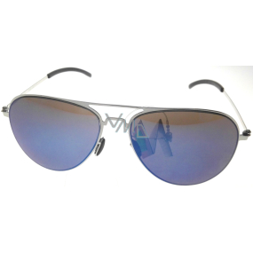 Nae New Age Sluneční brýle stříbrné modrá skla Z206