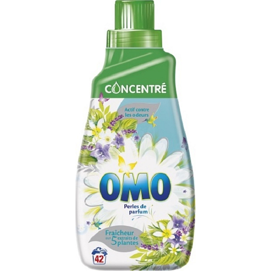 Omo Perles de Parfum gel na praní, bílé prádlo 42 dávek 1,47 l