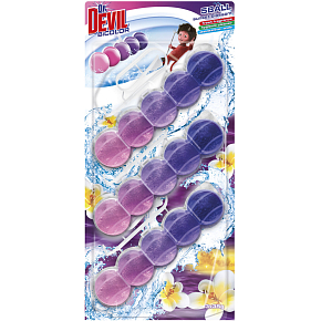 Dr. Devil WC Bicolor 5ball sunset blossom závěsný WC blok, 3× 35 g