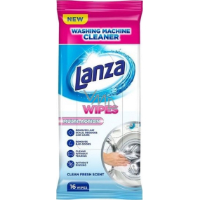 Lanza Washing Machine Cleaner Wipes Multi-Action ubrousky na čištění pračky 16 kusů