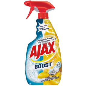 Ajax Boost Baking Soda & Lemon Univerzální čisticí prostředek odmašťuje, čistí, chrání jemné povrchy rozprašovač 500 ml