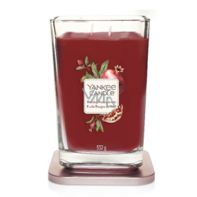Yankee Candle Holiday Pomegranate - Sváteční granátové jablko sojová vonná svíčka Elevation velká sklo 2 knoty 553 g