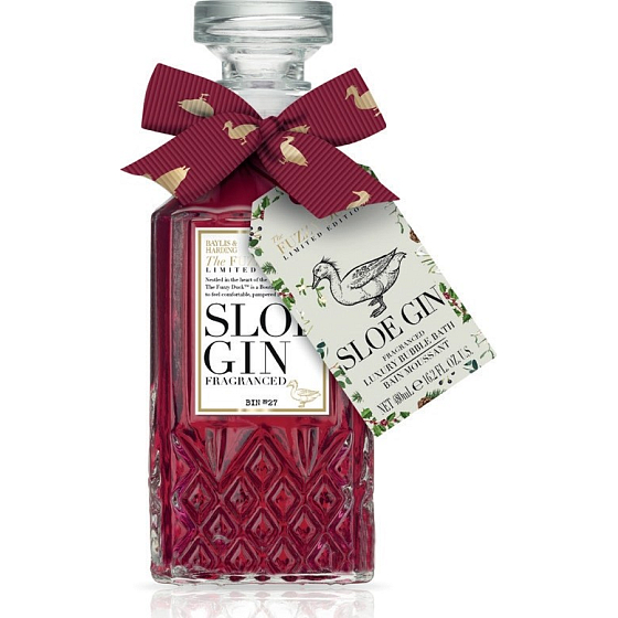 Baylis & Harding Trnkový Gin koupelový elixír v skleněné dekantační nádobě 480 ml
