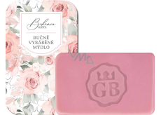 Bohemia Gifts Růže ručně vyráběné toaletní mýdlo s glycerinem v plechové krabičce 80 g