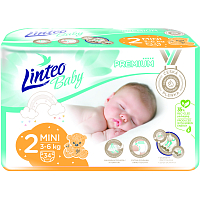 Linteo Baby Premium Mini dětské pleny 3 až 6 kg, 34 ks