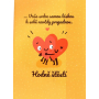 Albi Hrací přání do obálky Novomanželům Příběh dvou srdcí Crazy Little Thing Called Love 14,8 x 21 cm