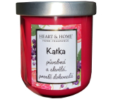 Heart & Home Svěží grep a černý rybíz sójová vonná svíčka se jménem Katka 110 g