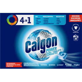 Calgon 4v1 Power tablety do pračky proti vodnímu kameni 30 kusů 390 g