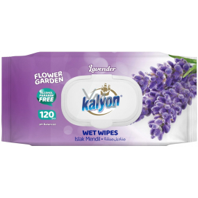 Kalyon Lavender - Levandule vlhčené ubrousky 120 kusů