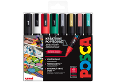 Posca Sada akrylátových popisovačů 1,8 - 2,5 mm mix vánočních barev 8 kusů PC-5M