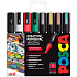 Posca Sada akrylátových popisovačů 1,8 - 2,5 mm mix vánočních barev 8 kusů PC-5M