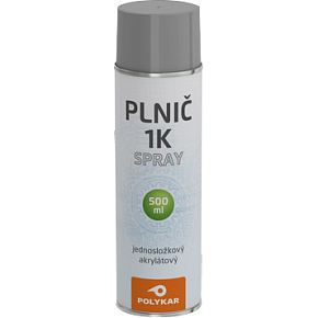 Polykar 1K plnič jednosložkový akrylátový ve spreji, šedý, 500 ml