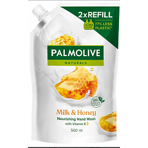 Palmolive Naturals Milk & Honey tekuté mýdlo náhradní náplň 500 ml Palmolive Naturals Milk & Honey tekuté mýdlo náhradní náplň 500 ml