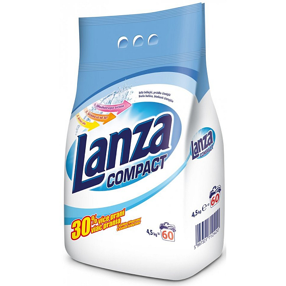 Lanza Compact prací prášek na bílé prádlo 60 dávek 4,5 kg