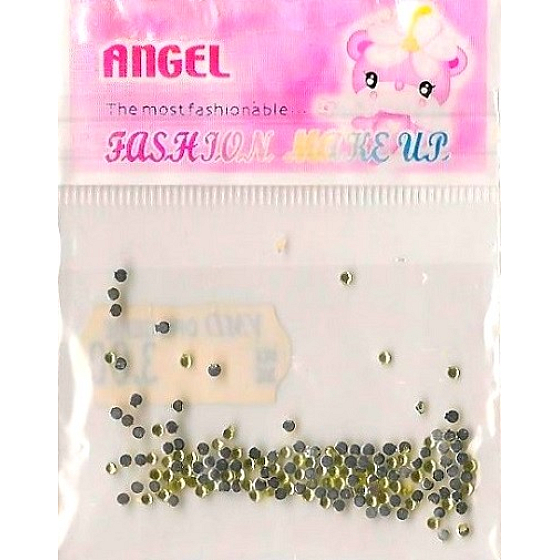 Angel Oozdoby na nehty kamínky žluté 1 balení