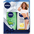 Nivea Lemongrass & Oil sprchový gel 250 ml + Q10 Plus Firming zpevňující tělové mléko pro normální pokožku 250 ml, pro ženy kosmetická sada