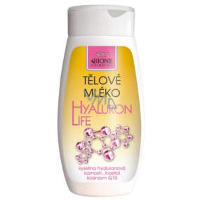 Bione Cosmetics Hyaluron Life s kyselinou hyaluronovou tělové mléko 250 ml