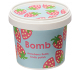 Bomb Cosmetics Jahodová pláň - Strawberry Fields přírodní tělový sprchový peeling 365 ml