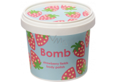 Bomb Cosmetics Jahodová pláň - Strawberry Fields přírodní tělový sprchový peeling 365 ml