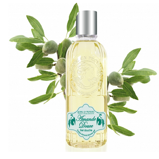 Jeanne en Provence Amande Douce Sladké mandle sprchový gel pro ženy 250 ml