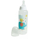 First Steps Patchwork 0+ kojenecká láhev Slon 250 ml