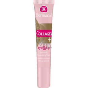 Dermacol Collagen Plus Intensive Rejuvenating intenzivní omlazující krém na oči a rty 15 ml