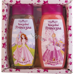 Bohemia Gifts Kids Princezny sprchový gel 250 ml + šampon na vlasy 250 ml, kosmetická sada
