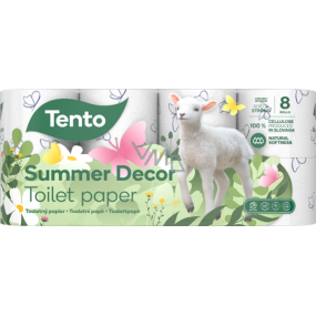 Tento Summer Decor parfémovaný toaletní papír 3 vrstvý 150 útržků 8 kusů