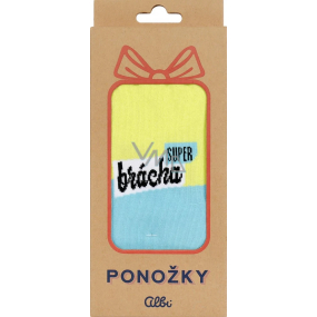 Albi Humorné ponožky Super brácha, velikost 39-42