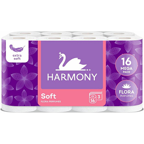 Harmony Soft Flora Aroma toaletní papír, 3 vrstvý, 16 rolí