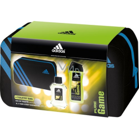 Adidas Pure Game toaletní voda 100 ml + sprchový gel 250 ml + toaletní taška, dárková sada