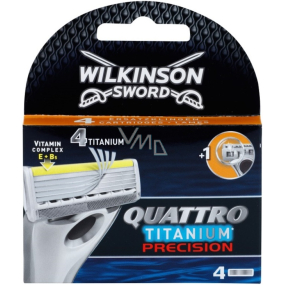 Wilkinson Sword Quattro Titanium Precision náhradní hlavice 4 kusy