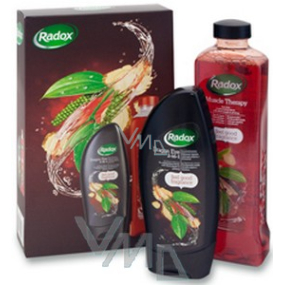 Radox for Men Dravý sprchový gel 250 ml + koupelová pěna 500 ml, pro muže kosmetická sada