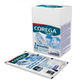 Corega Tabs Antibakteriální 3min čisticí tablety na zubní náhrady 15 x 6 kusů