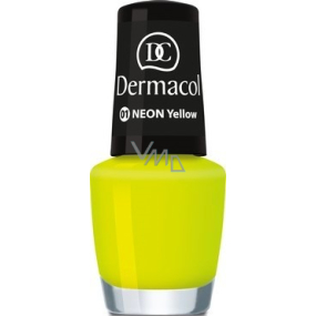 Dermacol Neon Polish Neonový lak na nehty 01 Neon Yellow 5 ml