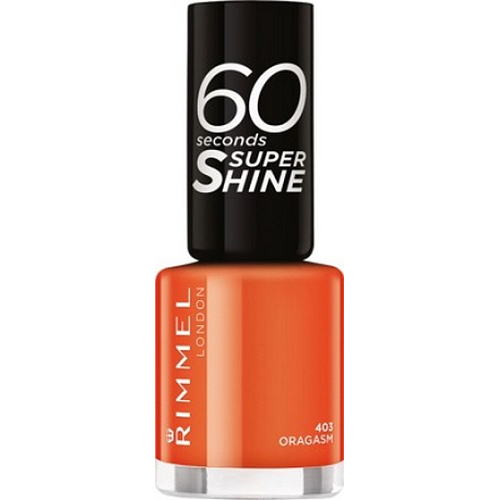 Rimmel London 60 Seconds Super Shine Nail Polish lak na nehty 403 Oragasm 8 ml